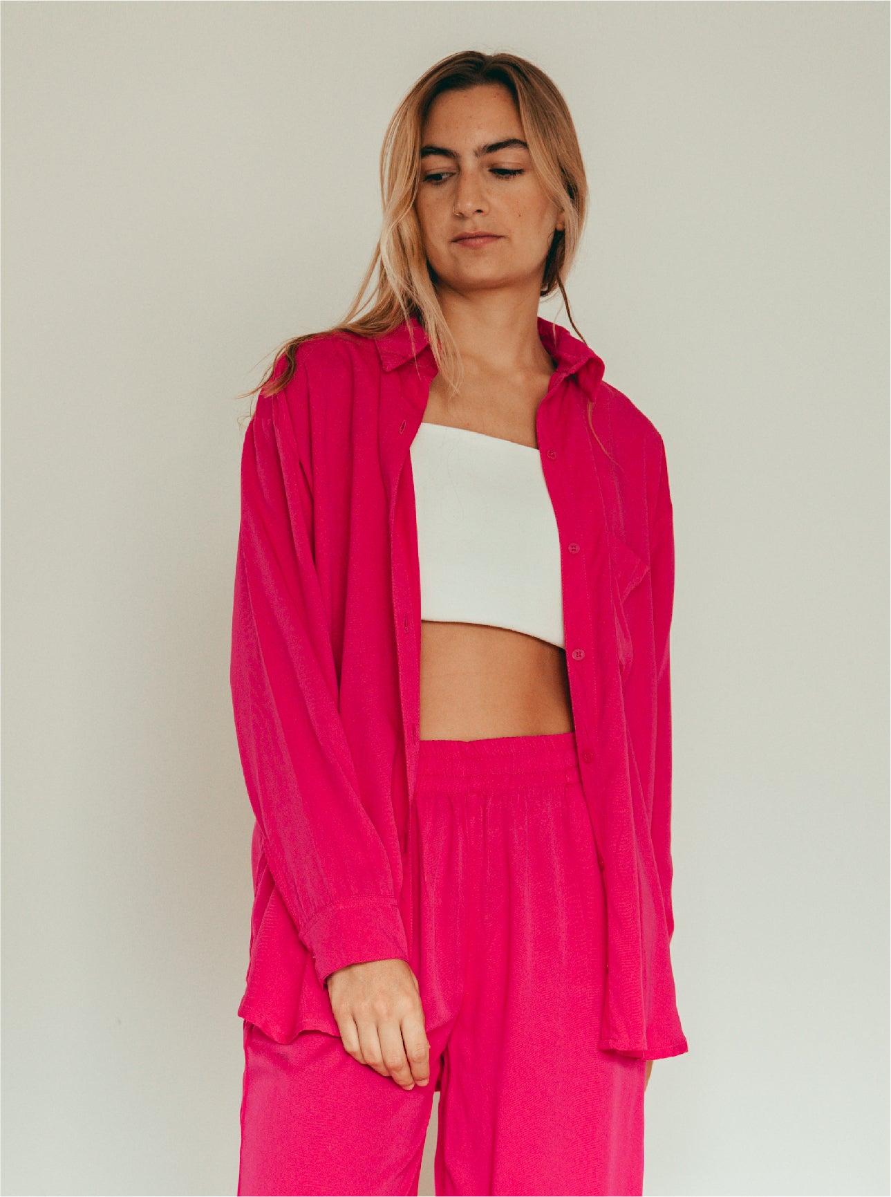 Shirt Breezy Manga Larga - Berry
