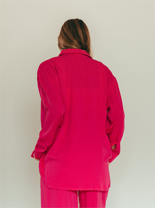 Shirt Breezy Manga Larga - Berry