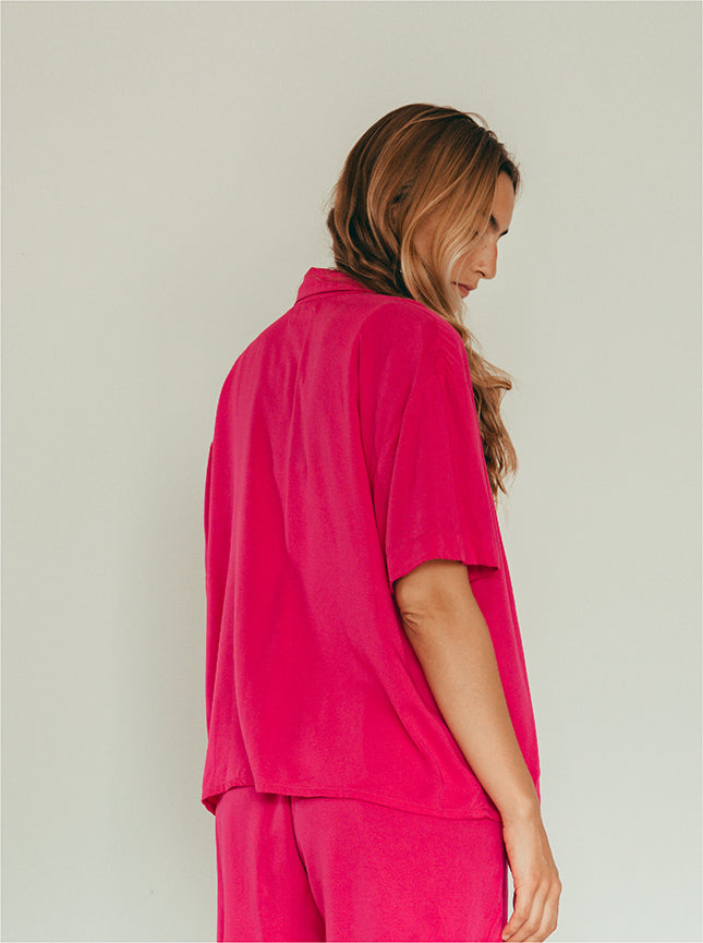 Shirt Breezy Manga Corta - Berry