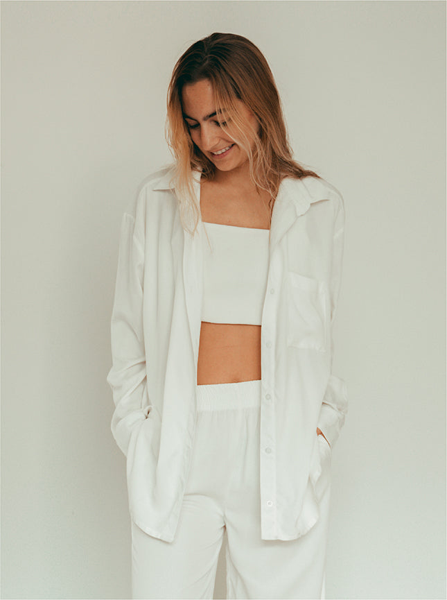 Shirt Breezy Manga Larga - Creamy