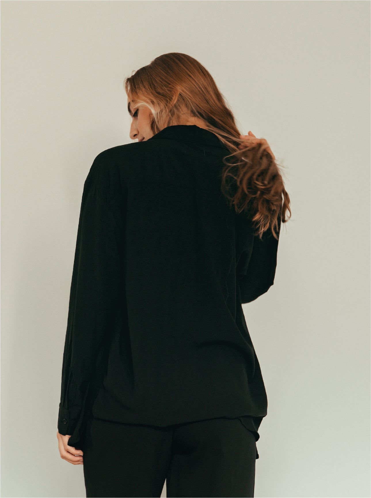 Shirt Breezy Manga Larga - Black