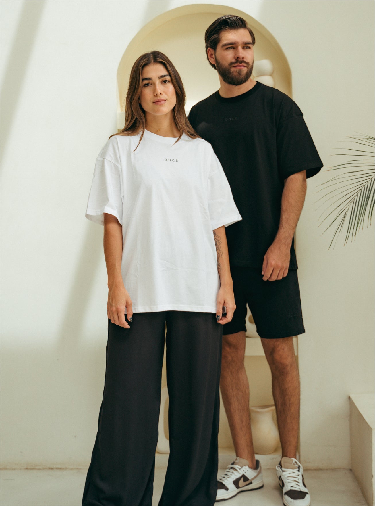 Camiseta Oversize Unisex - White Solid