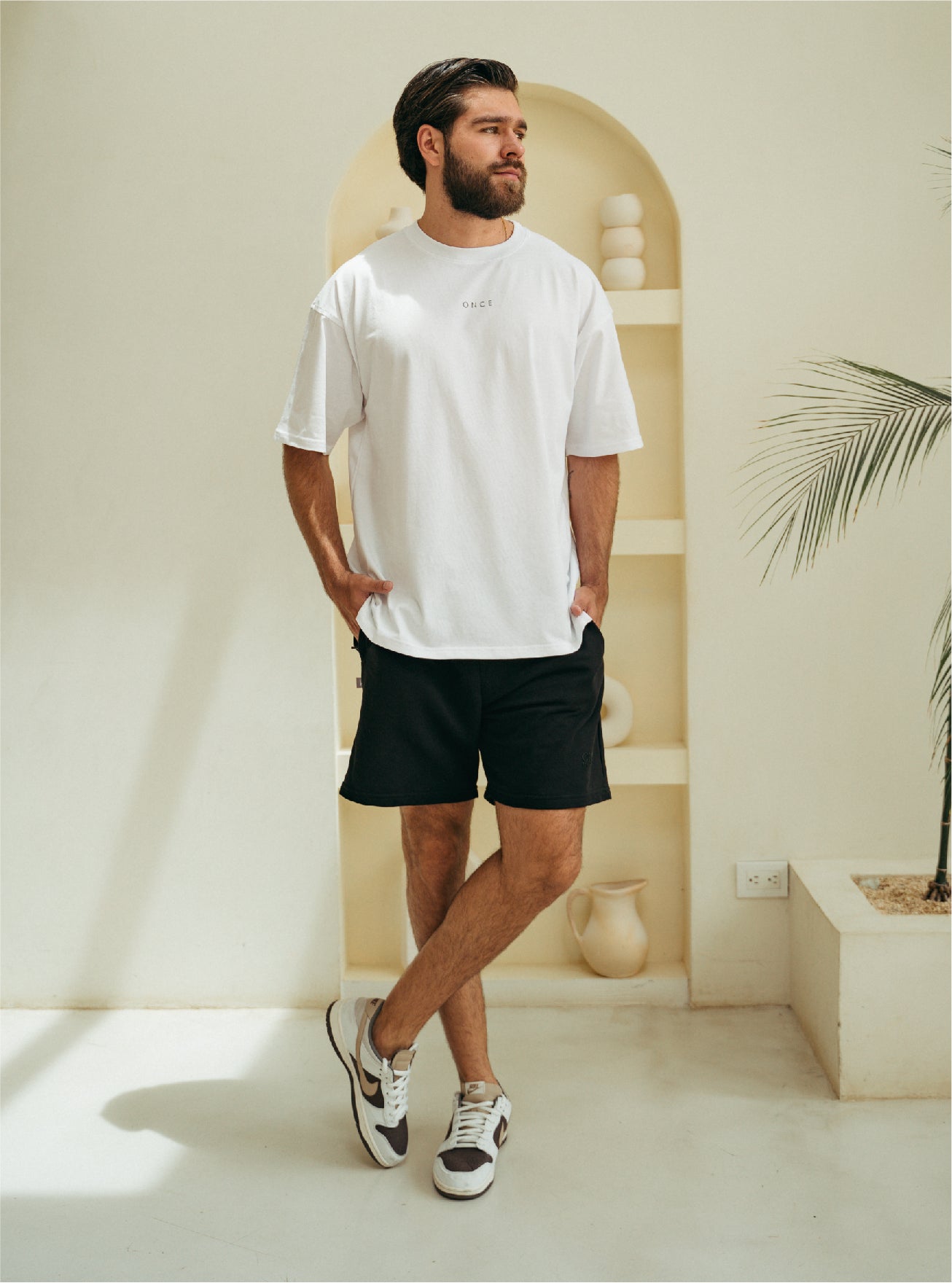 Camiseta Oversize Unisex - White Solid