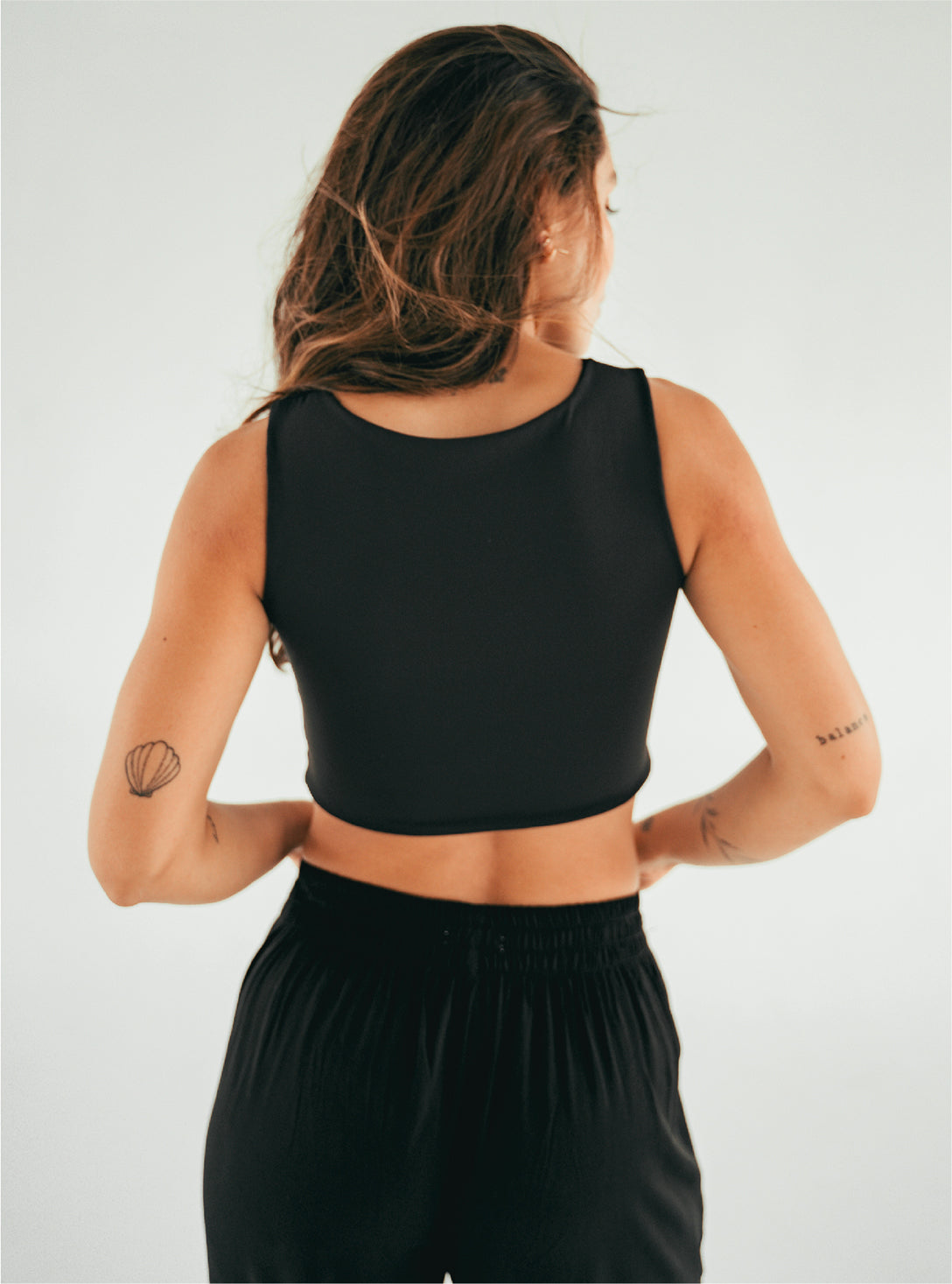 Crop top Soft - Black