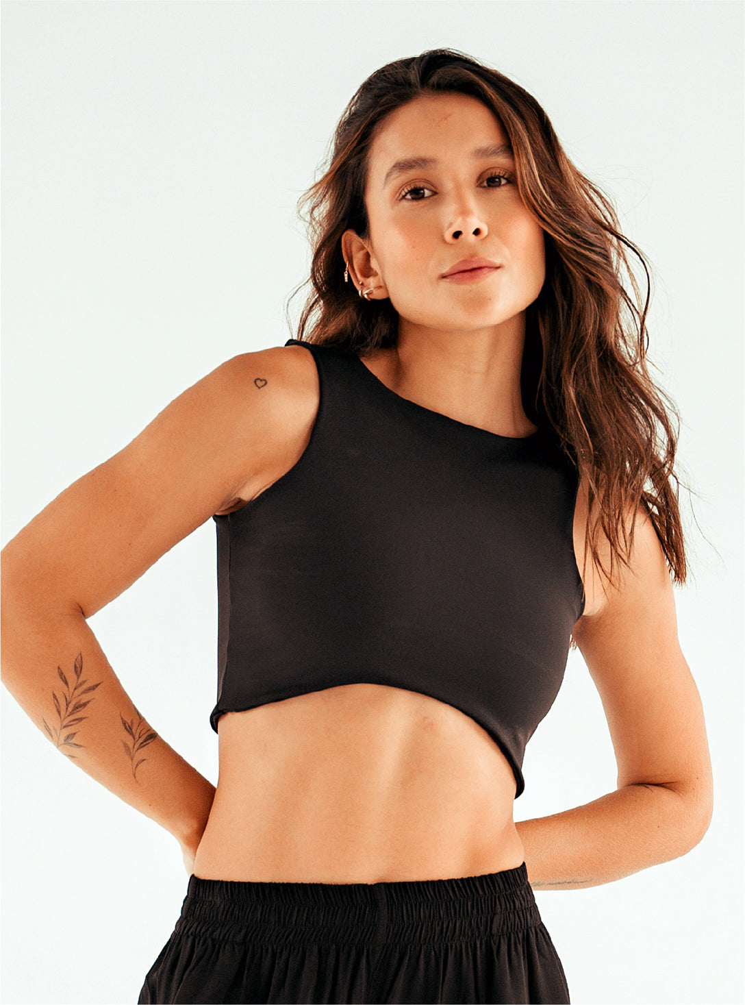 Crop top Soft - Black