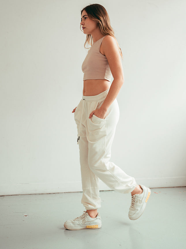 Jogger Cargo Marfil - Unisex