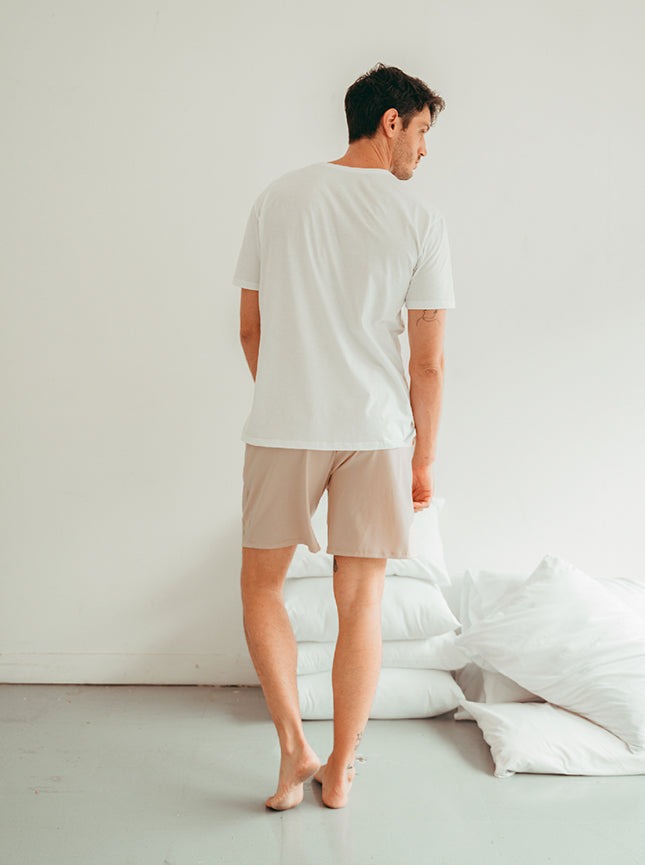 Pijama Pantaloneta Hombre Sand