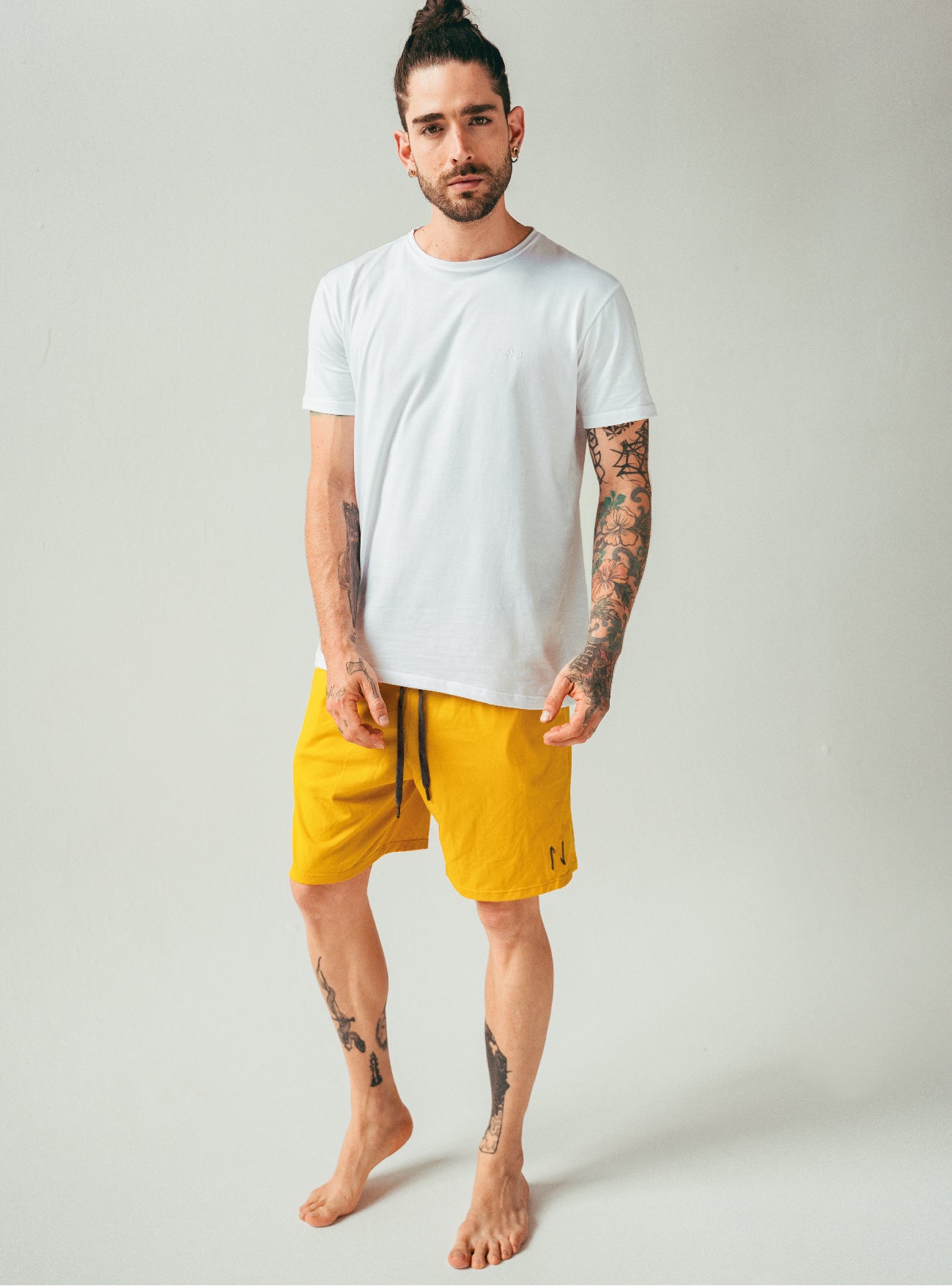 Pijama Pantaloneta Hombre Yellow