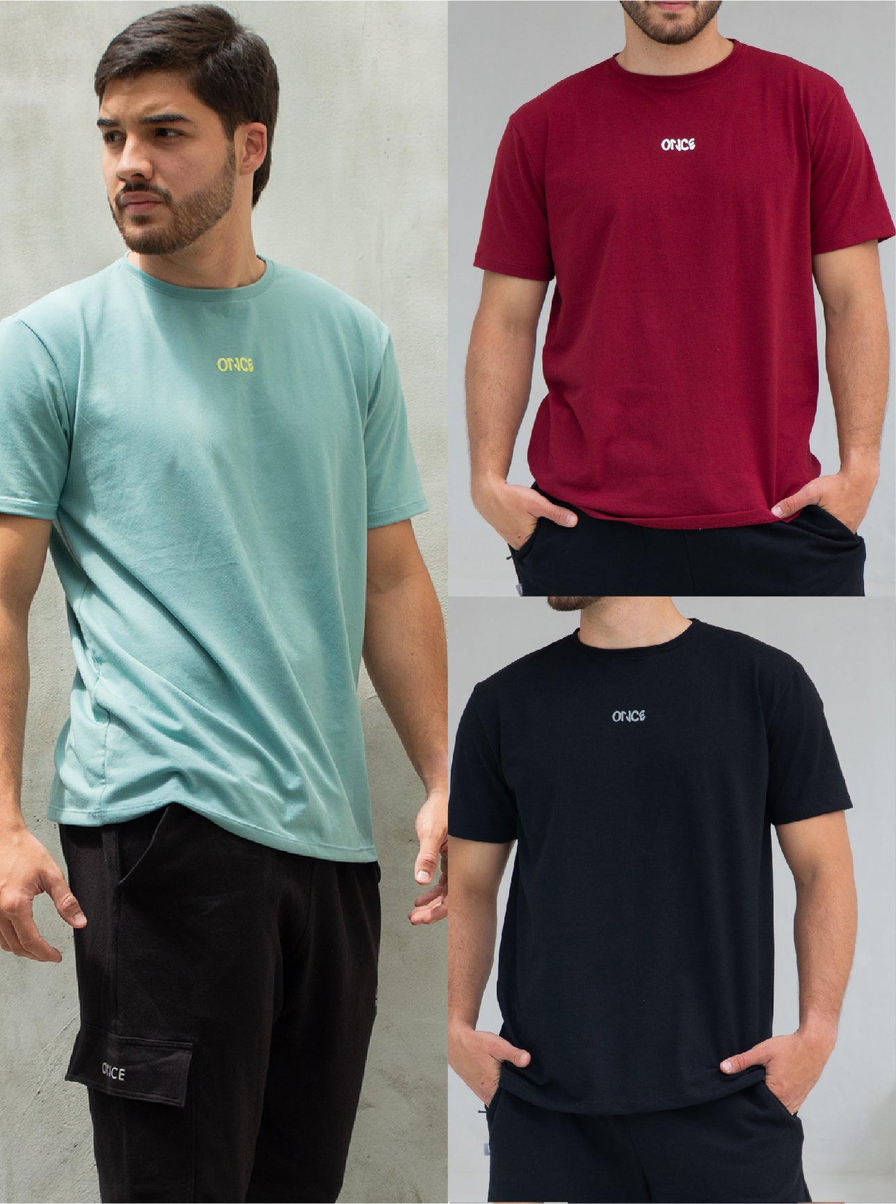 Pack X3 Camisetas Eco de Hombre