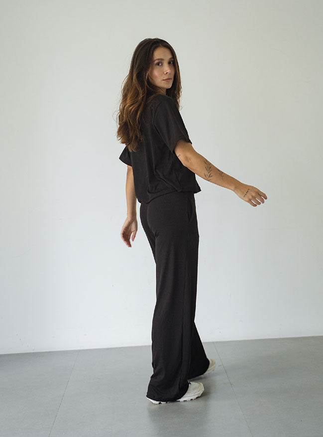 Cozy Rib Set - Negro