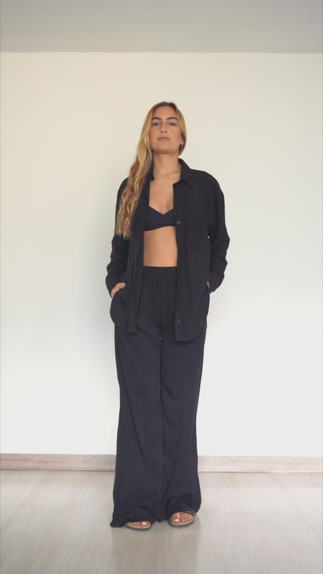 Shirt Breezy Manga Larga - Black