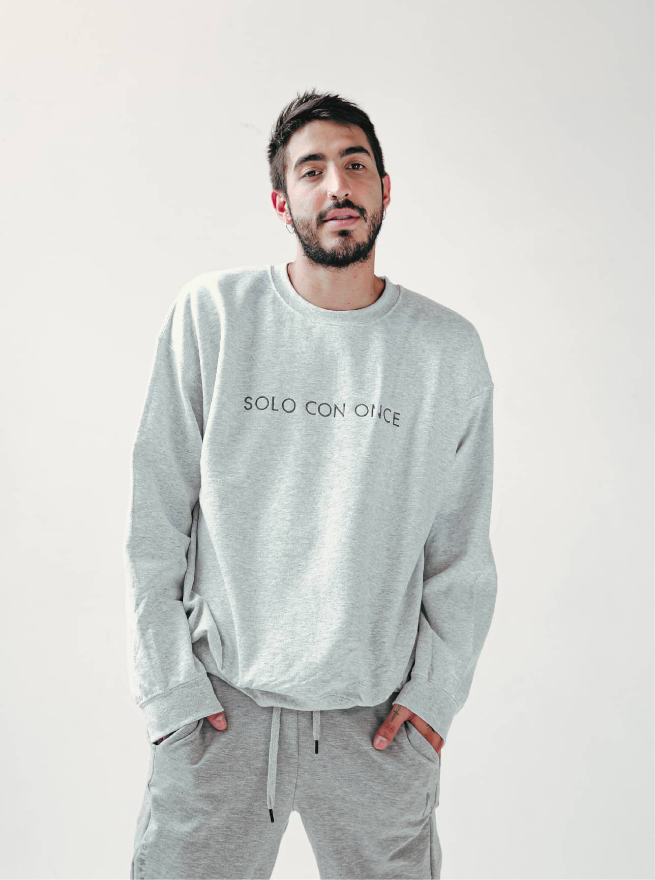 Buzo Jaspe Unisex - SOLO CON ONCE