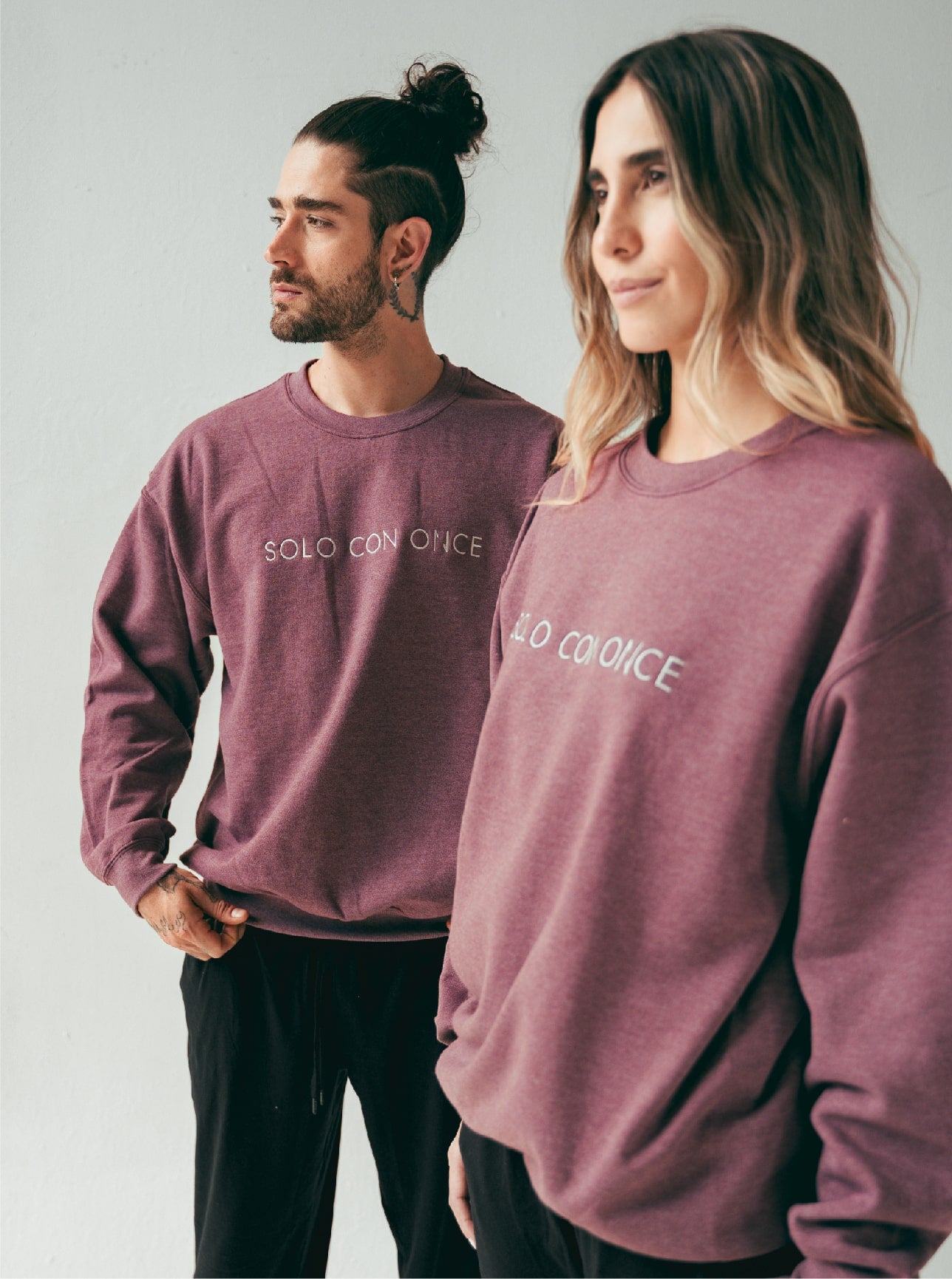 Buzo Vino Unisex - SOLO CON ONCE