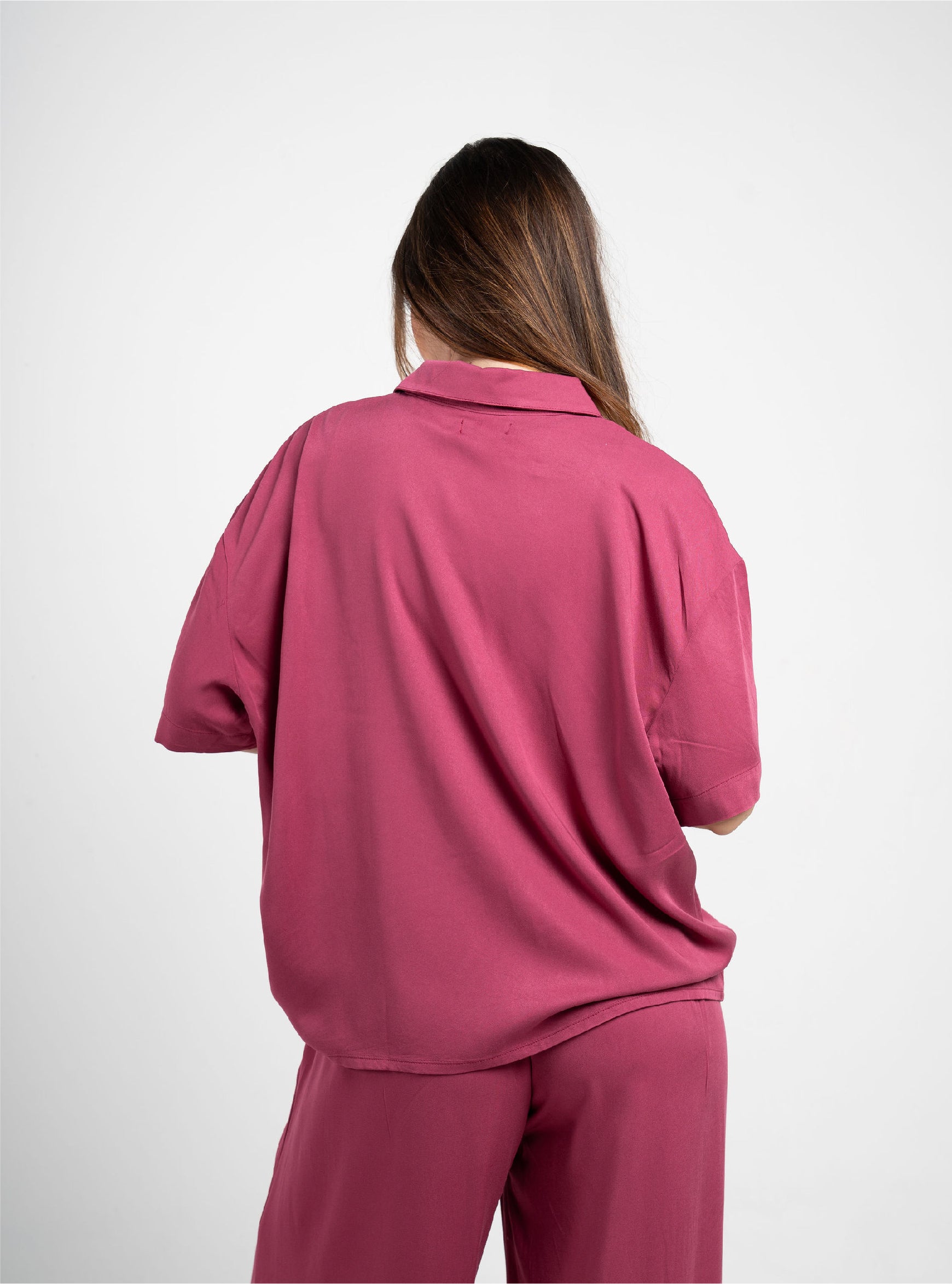 Shirt Breezy Manga Corta - Wine