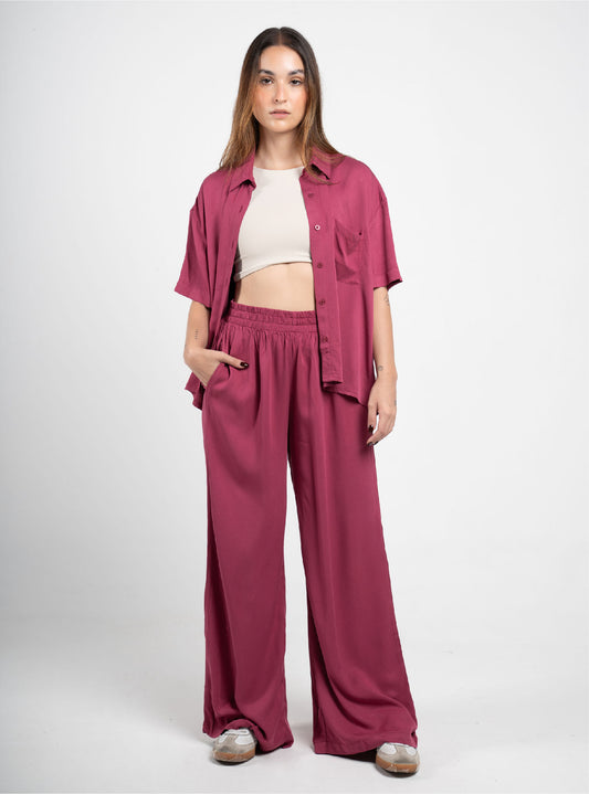 Set Breezy Wine Palazzo