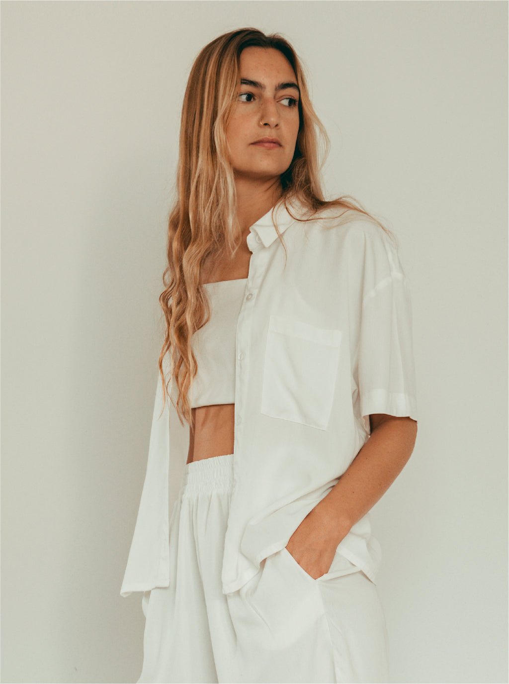 Shirt Breezy Manga Corta - Creamy