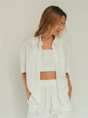 Shirt Breezy Manga Corta - Creamy