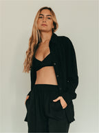 Shirt Breezy Manga Larga - Black