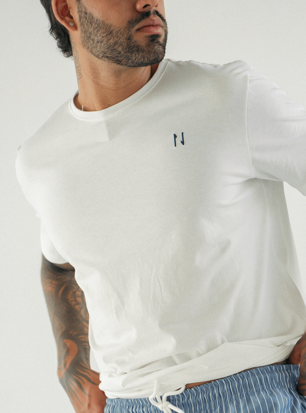 Cotton Tee Hombre - Marfil