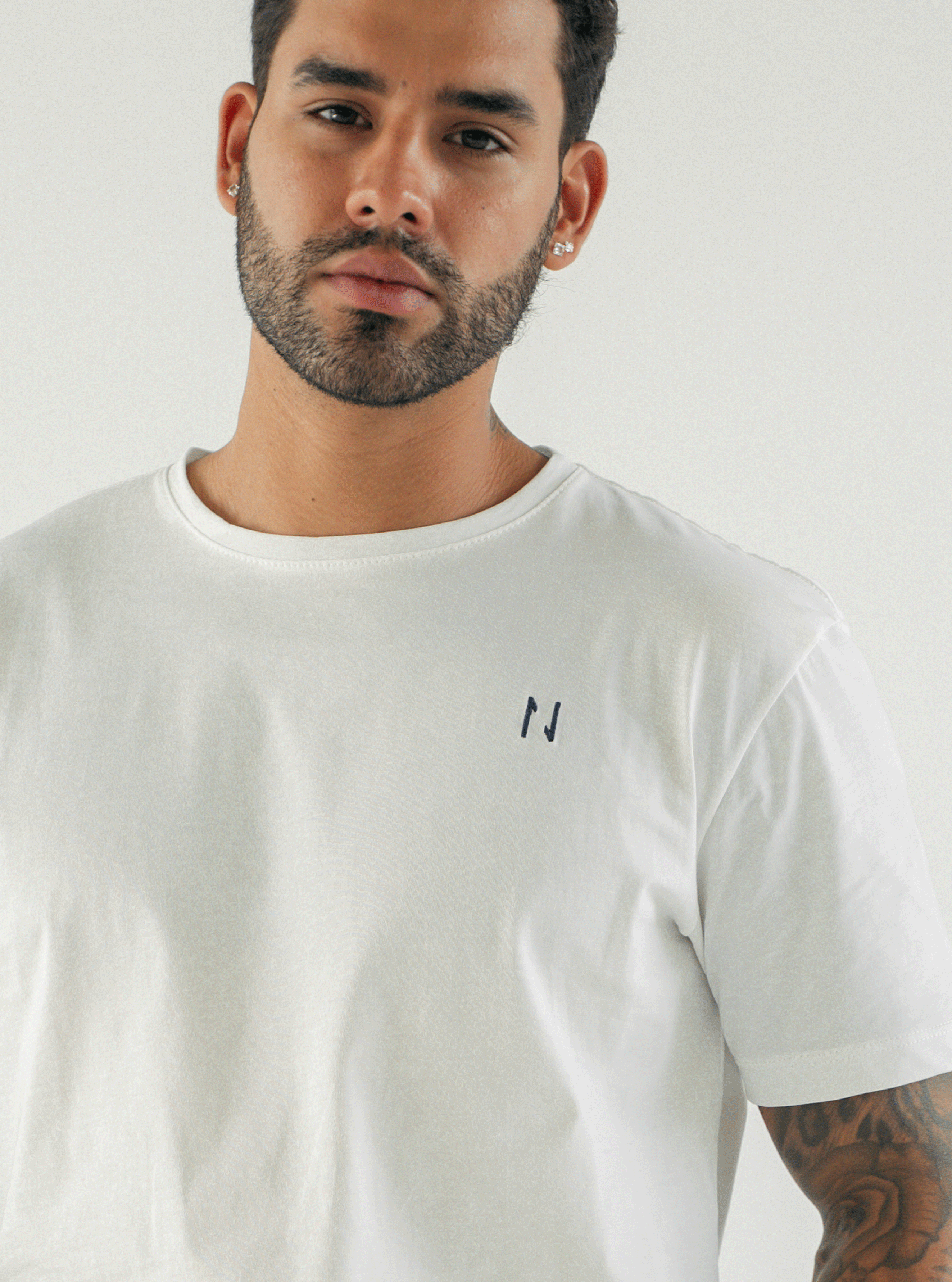 Cotton Tee Hombre - Marfil