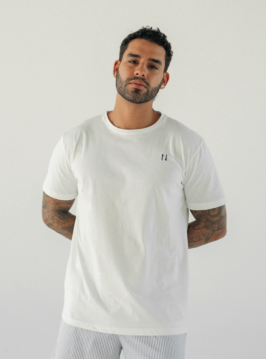 Cotton Tee Hombre - Marfil