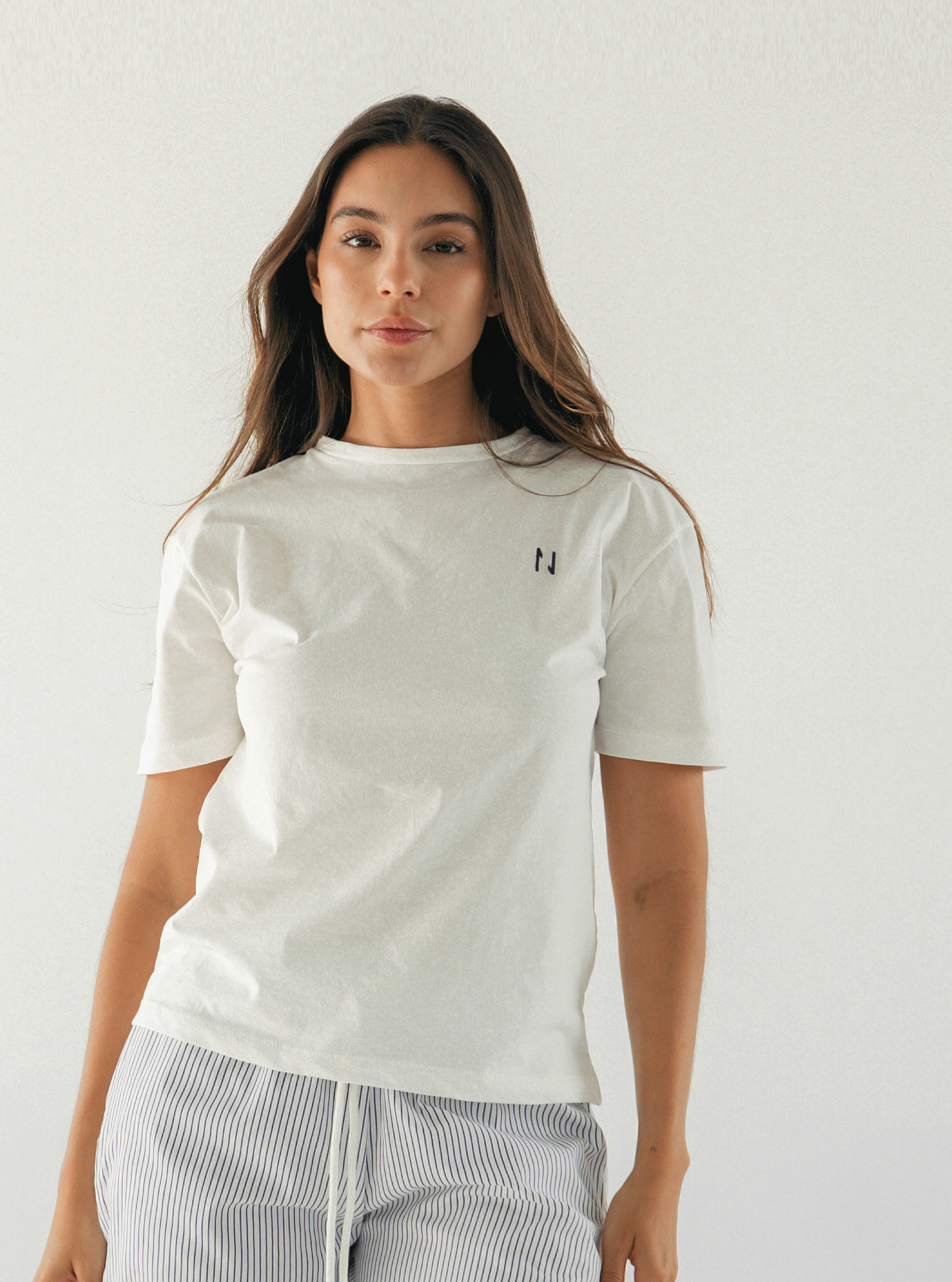 Cotton Tee Mujer - Marfil