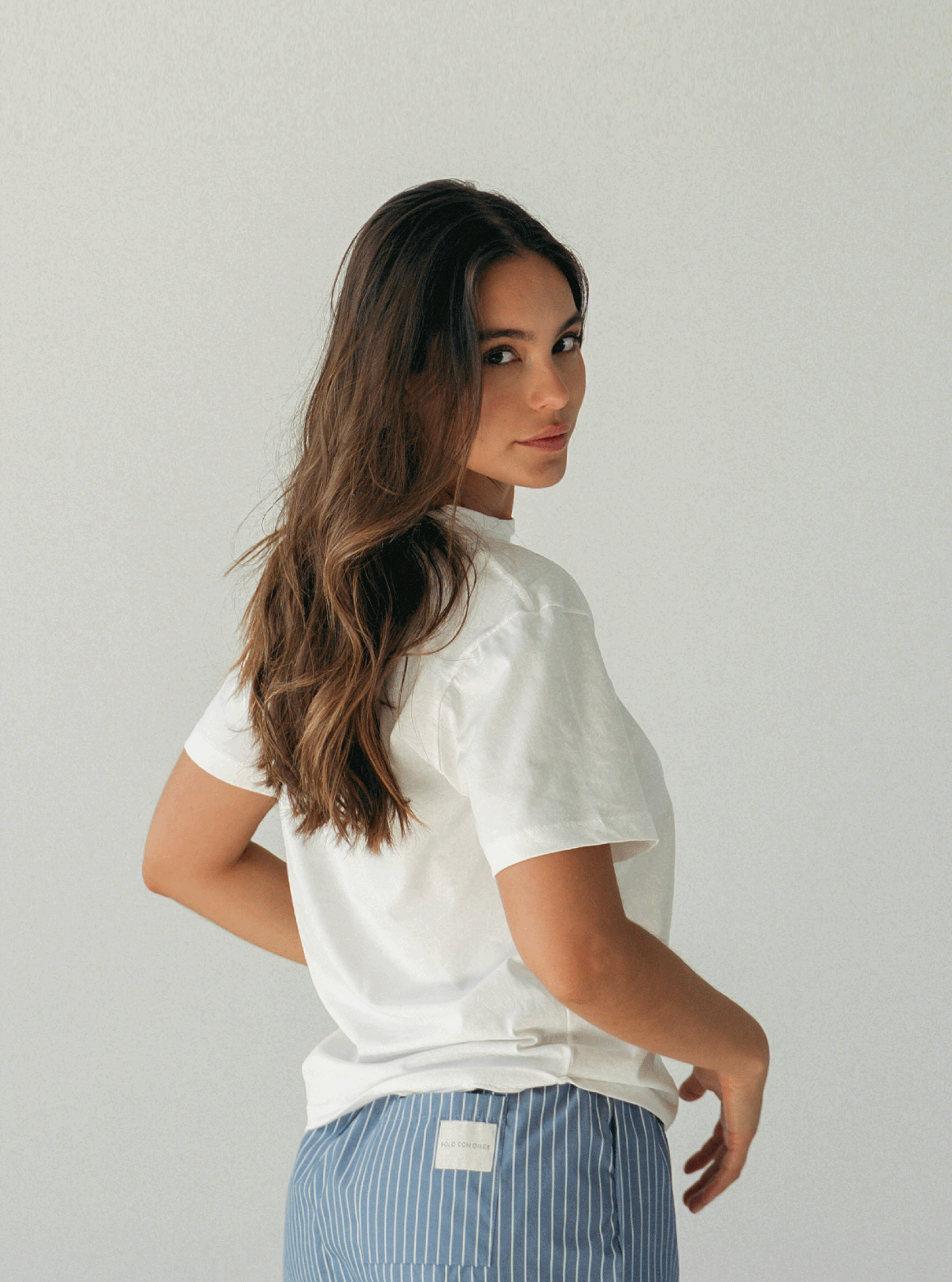 Cotton Tee Mujer - Marfil
