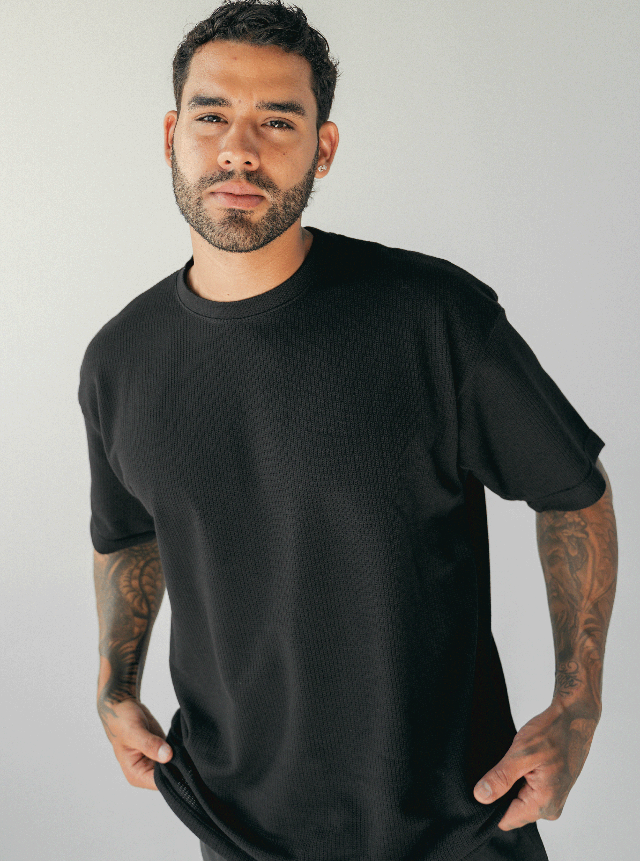 Grid Tee Black