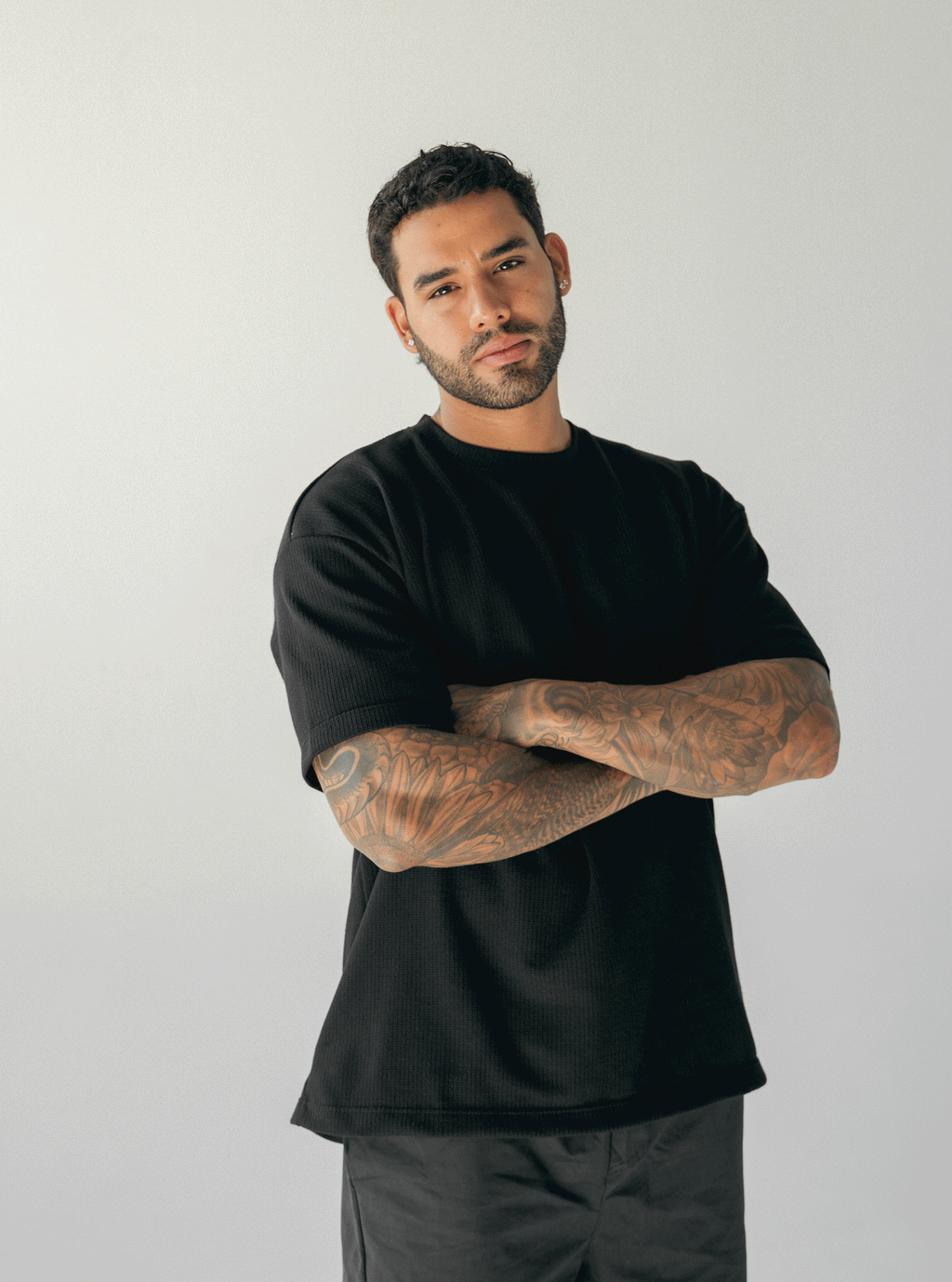 Grid Tee Black