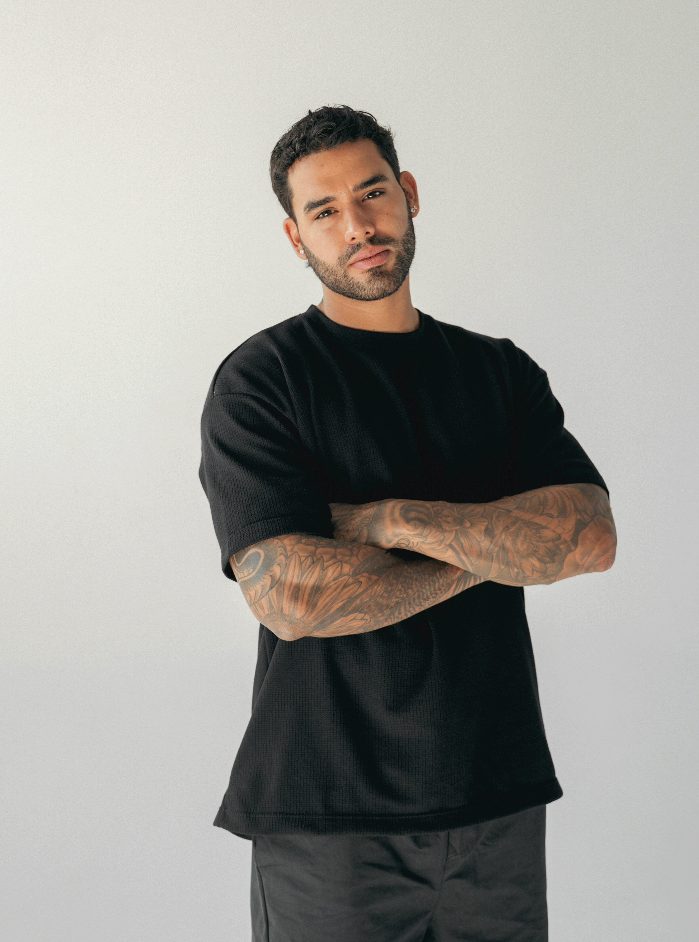 Grid Tee Black
