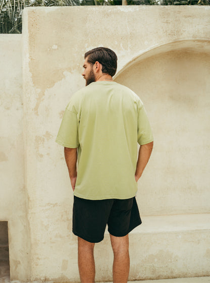 Camiseta Oversize Unisex - Matcha Solid