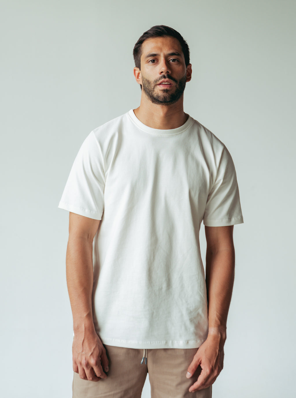 Camiseta Hombre Regular Fit - Marfil