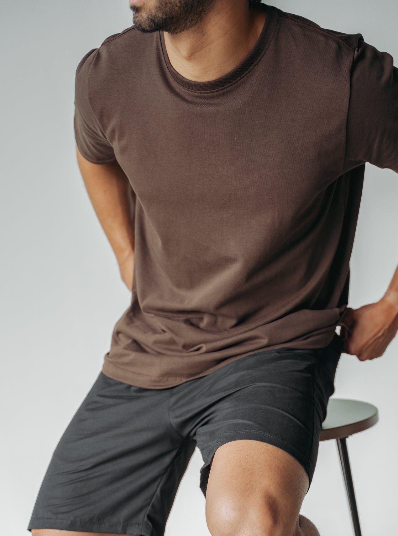 Camiseta Hombre Regular Fit - Brown