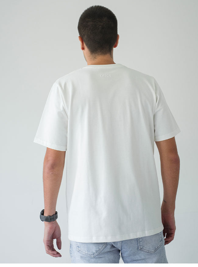 Camiseta Hombre Regular Fit - Marfil