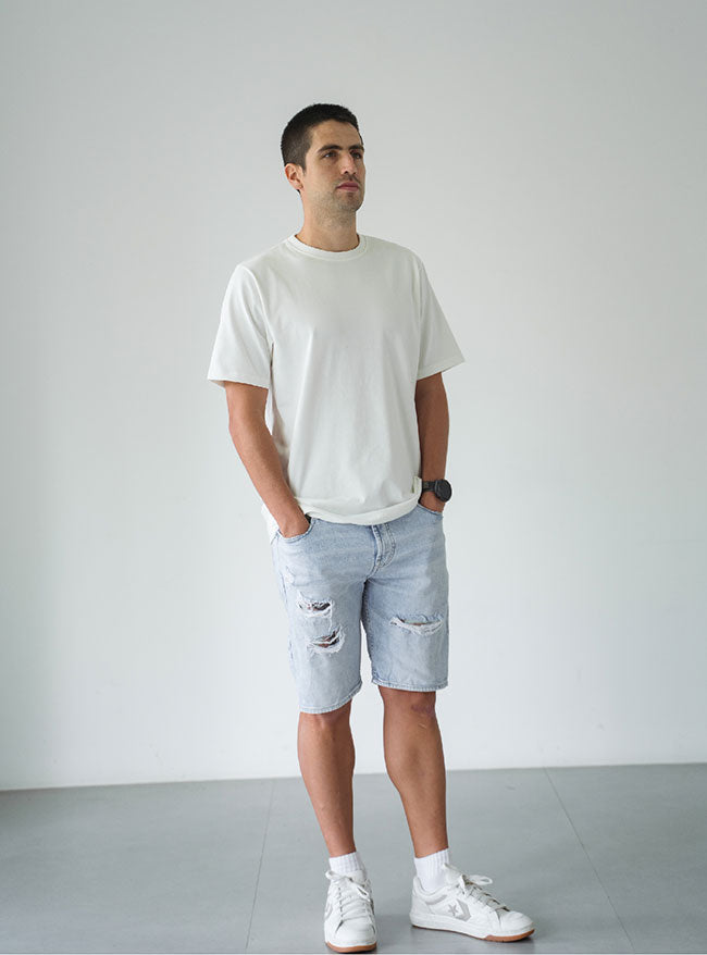 Camiseta Hombre Regular Fit - Marfil