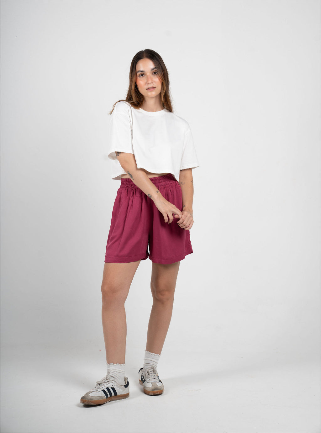T-shirt Crop Creamy