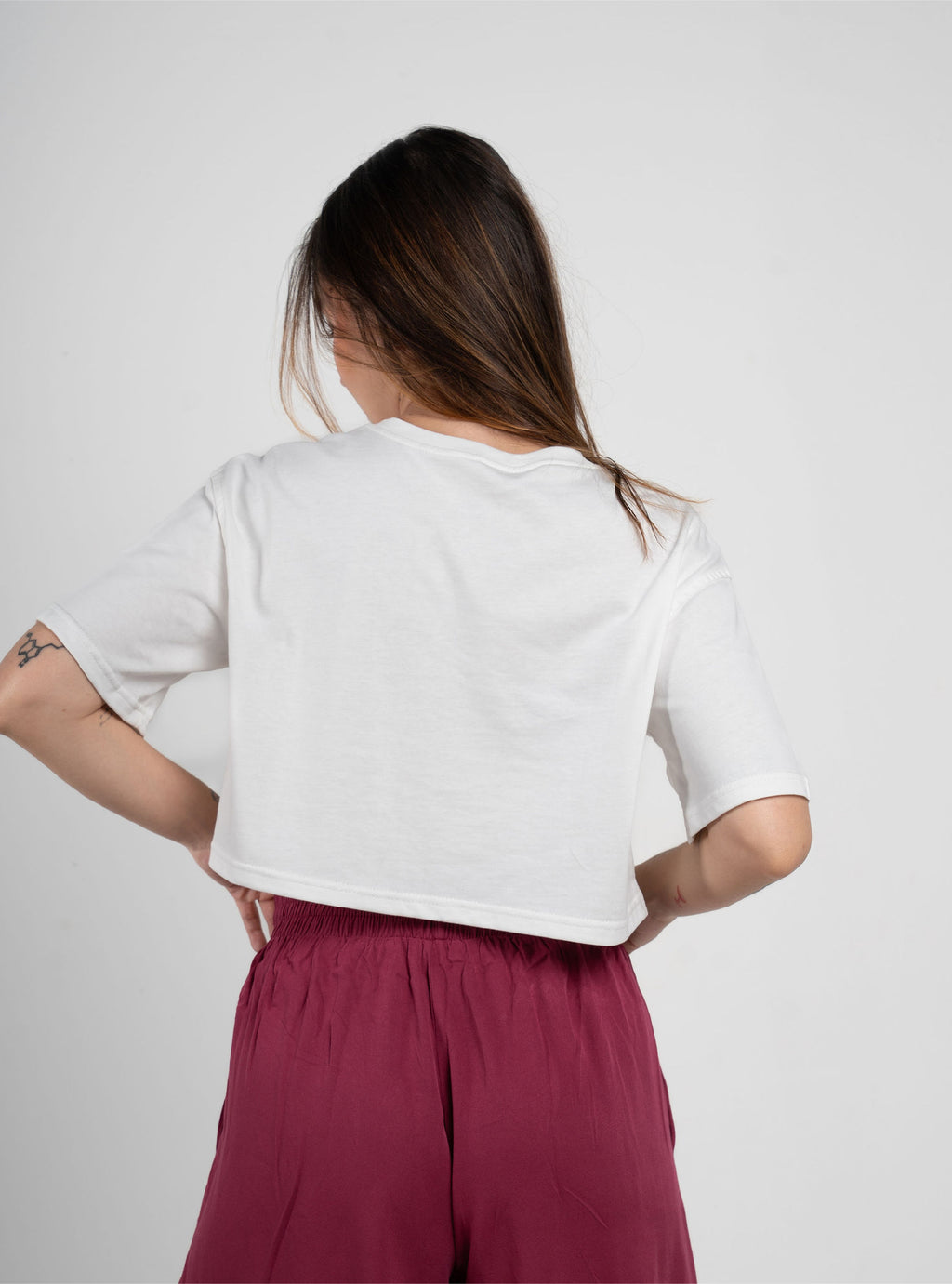 T-shirt Crop Creamy