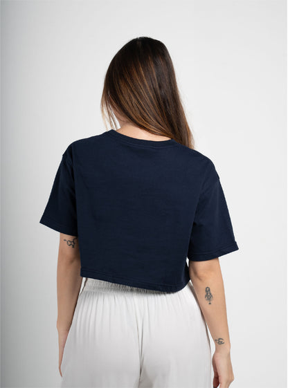 T-shirt Crop Navy