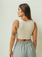 Crop top Soft - Sand