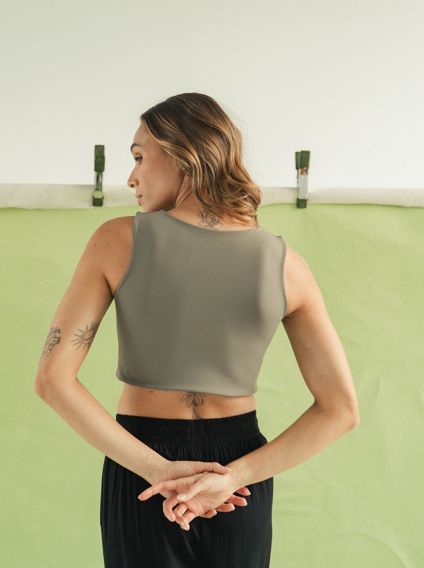 Crop top Soft - Smoke