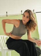 Crop top Soft - Smoke