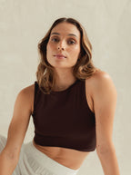Crop top Soft - Mocca