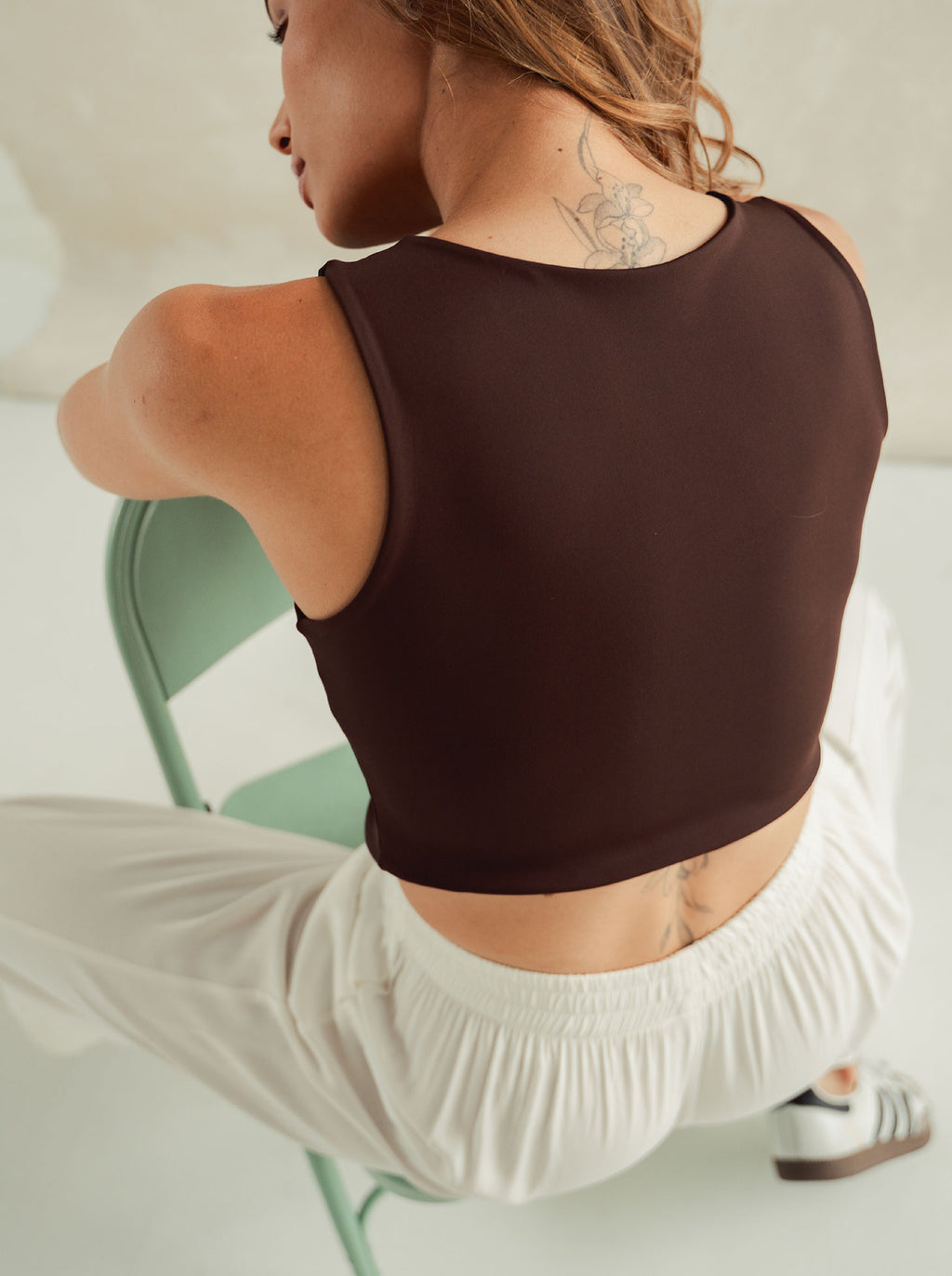 Crop top Soft - Mocca