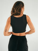 Crop top Soft - Black