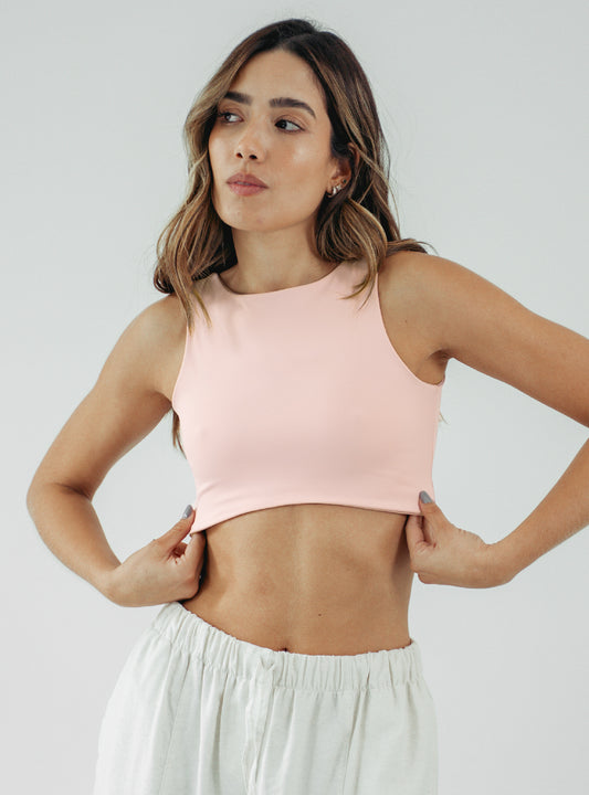 Crop top Soft - Rose