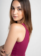 Crop top Soft - Wine