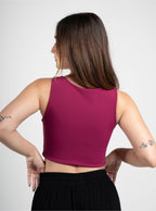 Crop top Soft - Wine