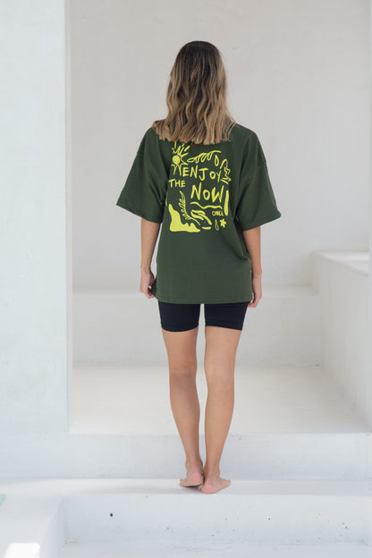 Camiseta Oversize Unisex - Militar Green