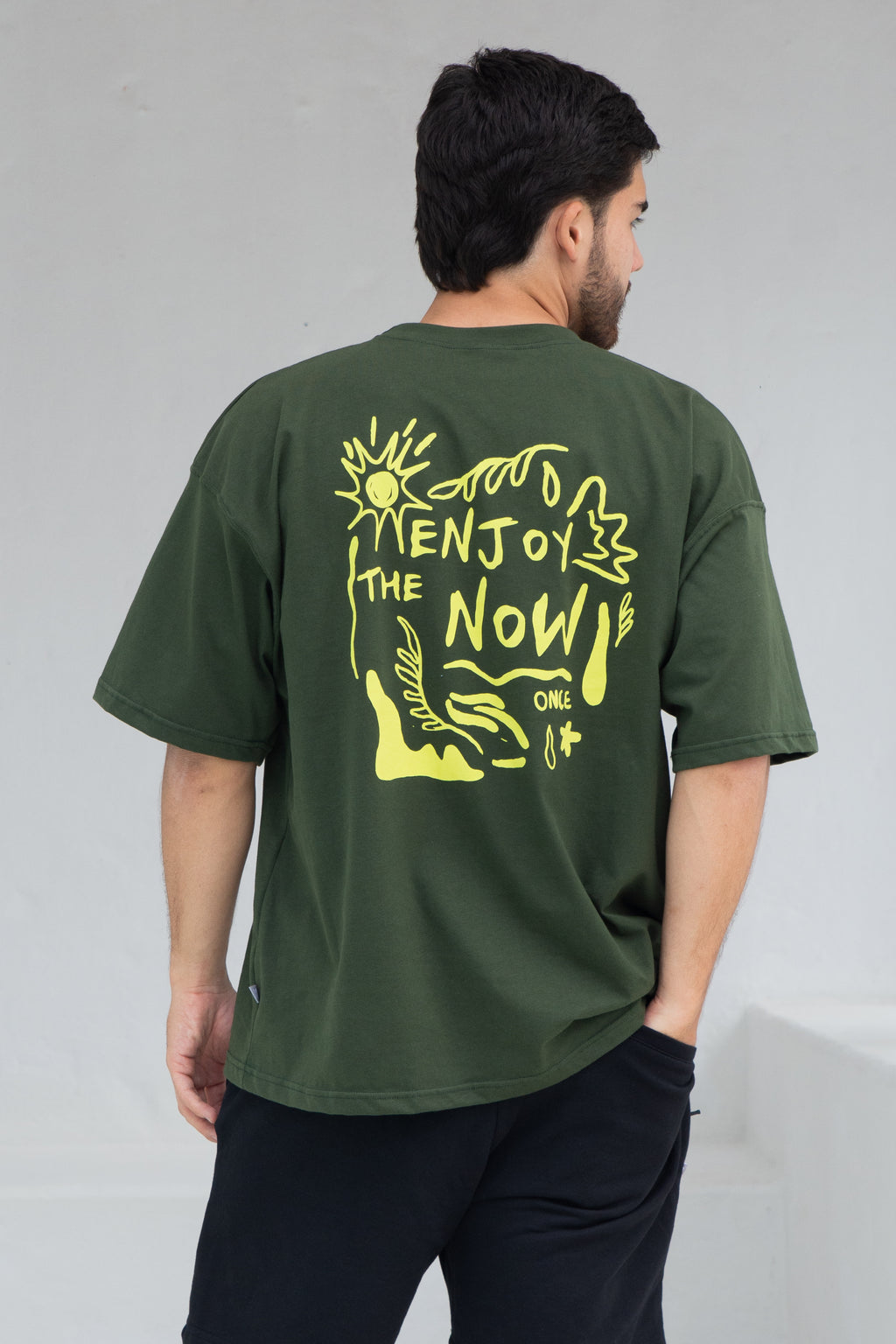 Camiseta Oversize Unisex - Militar Green