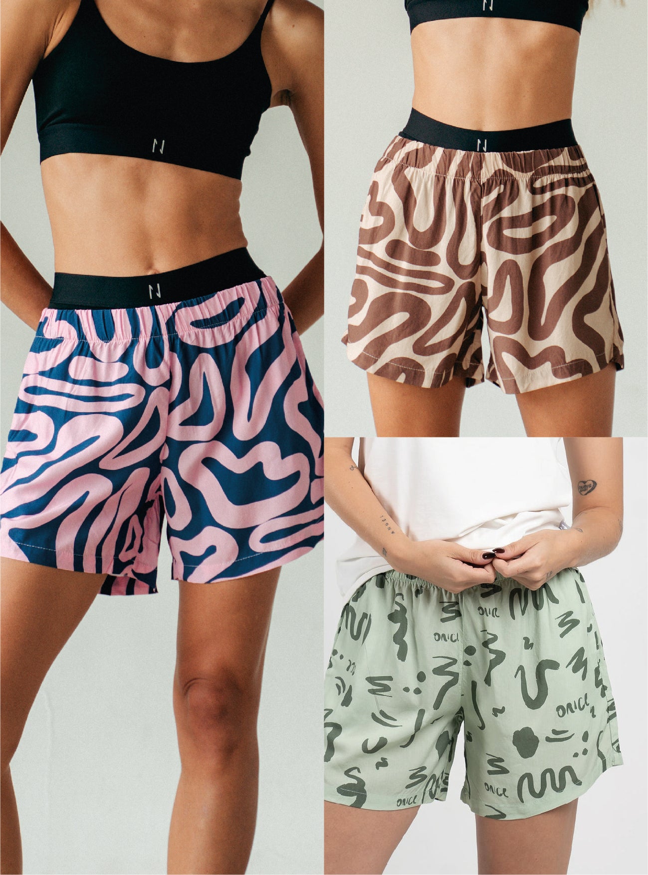 Pack X3 Short Pijama Mujer
